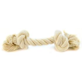 Flossy Chews Rope Bone (Option: White  Mini (6" Long))